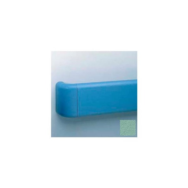 Pawling Heavy-Duty 5.5" Face Handrail/Wall Guard W/Reinforced Return & Retainer, 12' Long, Pale Jade BR-530-12-376 - main